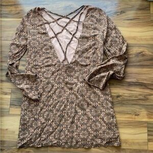 Anthropologie ecote multicolored long sleeve tunic M